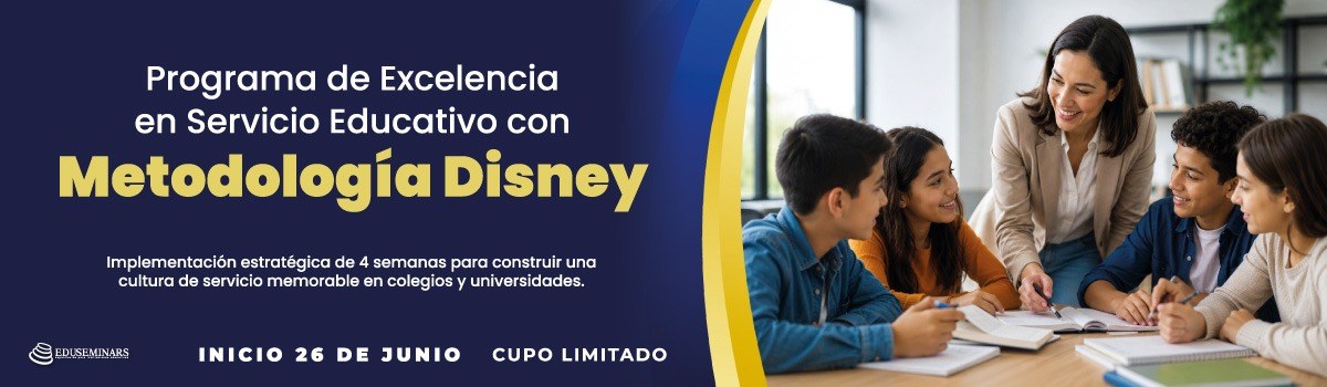 Programa de excelencia en servicio educativo con metodología Disney